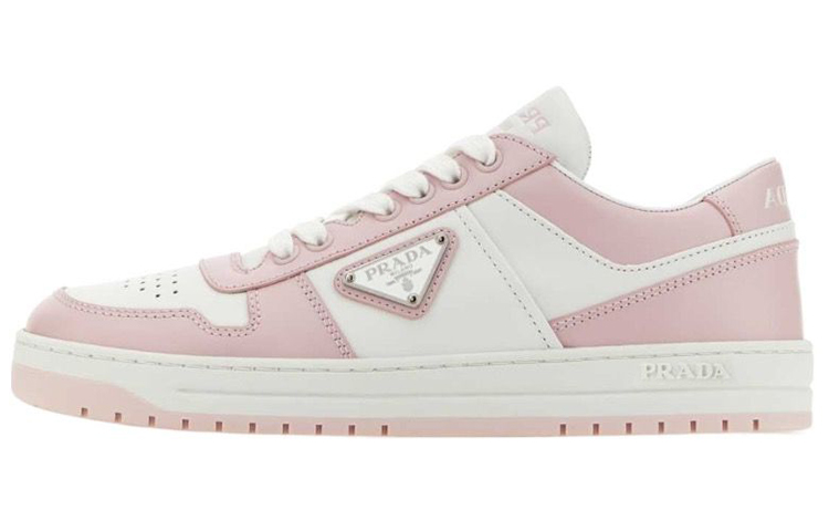 PRADA Downtown Skateboard Shoes Women's Low-Top Pink White