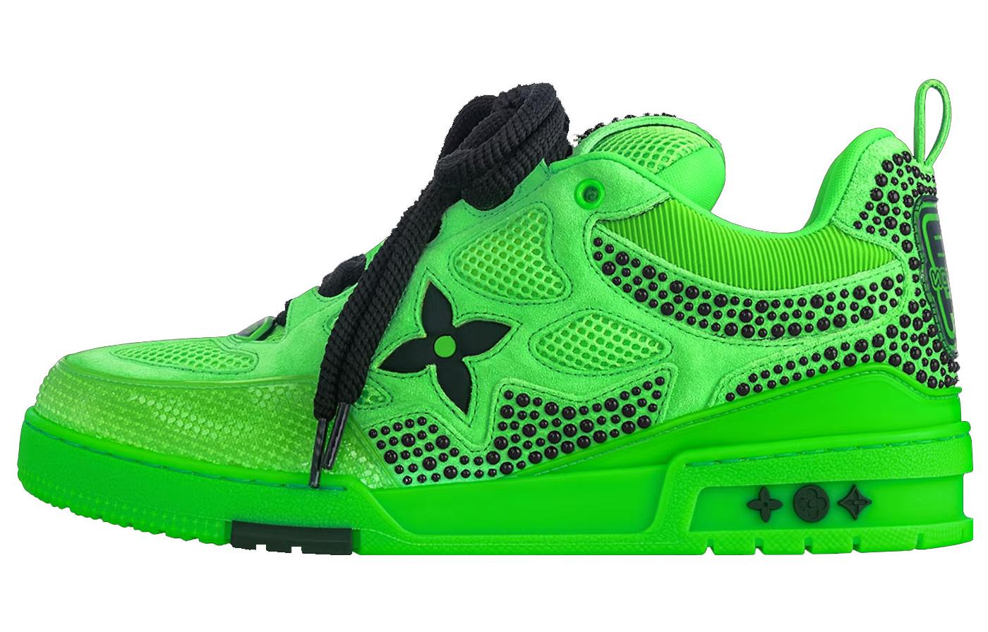 LOUIS VUITTON Skate Low-Top Skateboard Shoes Men's Green