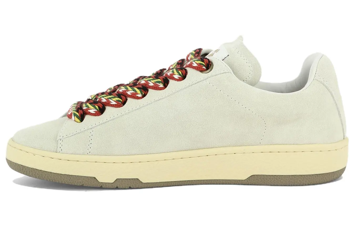 スニーカー LANVIN 'Lite Curb' sneakers White Lite Curb suede sneakers in white - Lanvin | Mytheresa