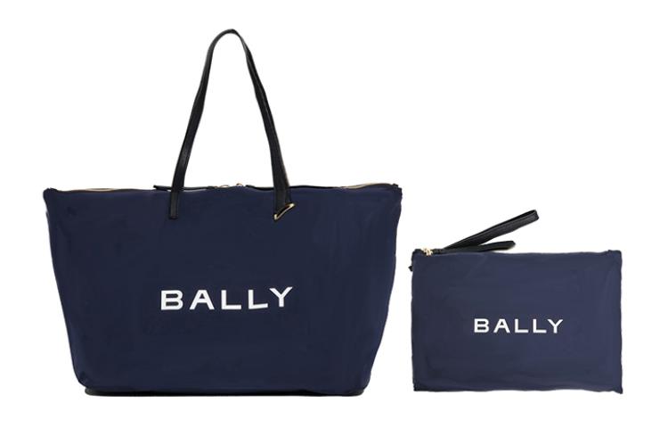 BALLY Foldable Logo print Tote Bag POIZON