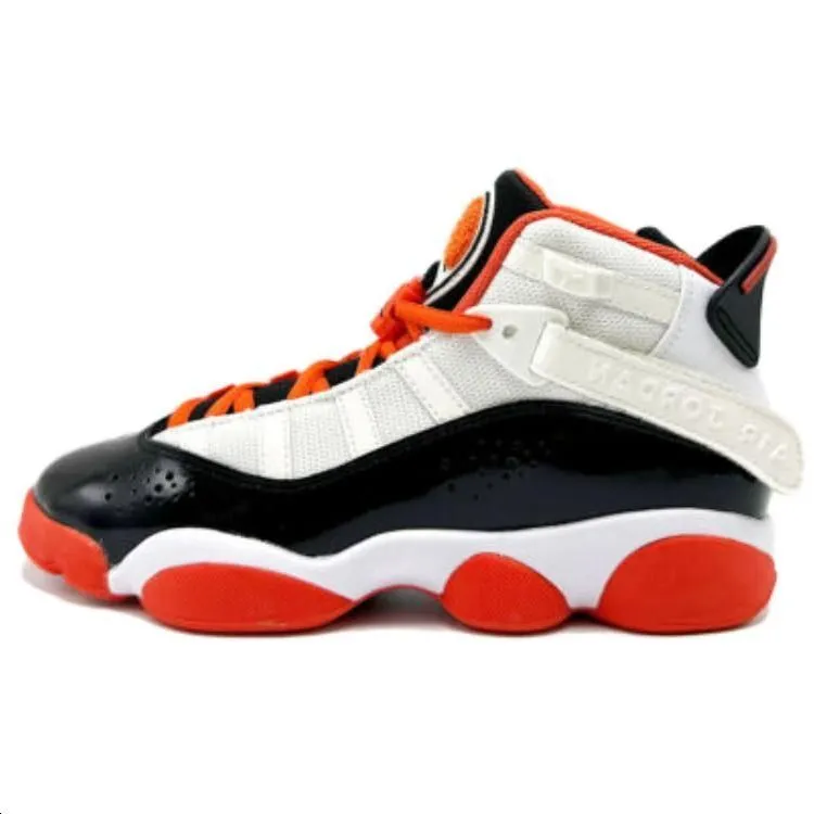 Jordan 6 Rings White Black Team Orange GS White US Kids 4.5Y - POIZON