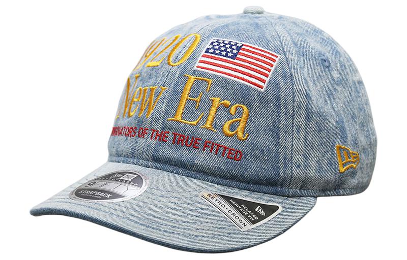 NEW ERA☆DENIM 1920 9FIFTY RETRO CROWN STRAPBACK Retro crown Chrome Denim Strapback