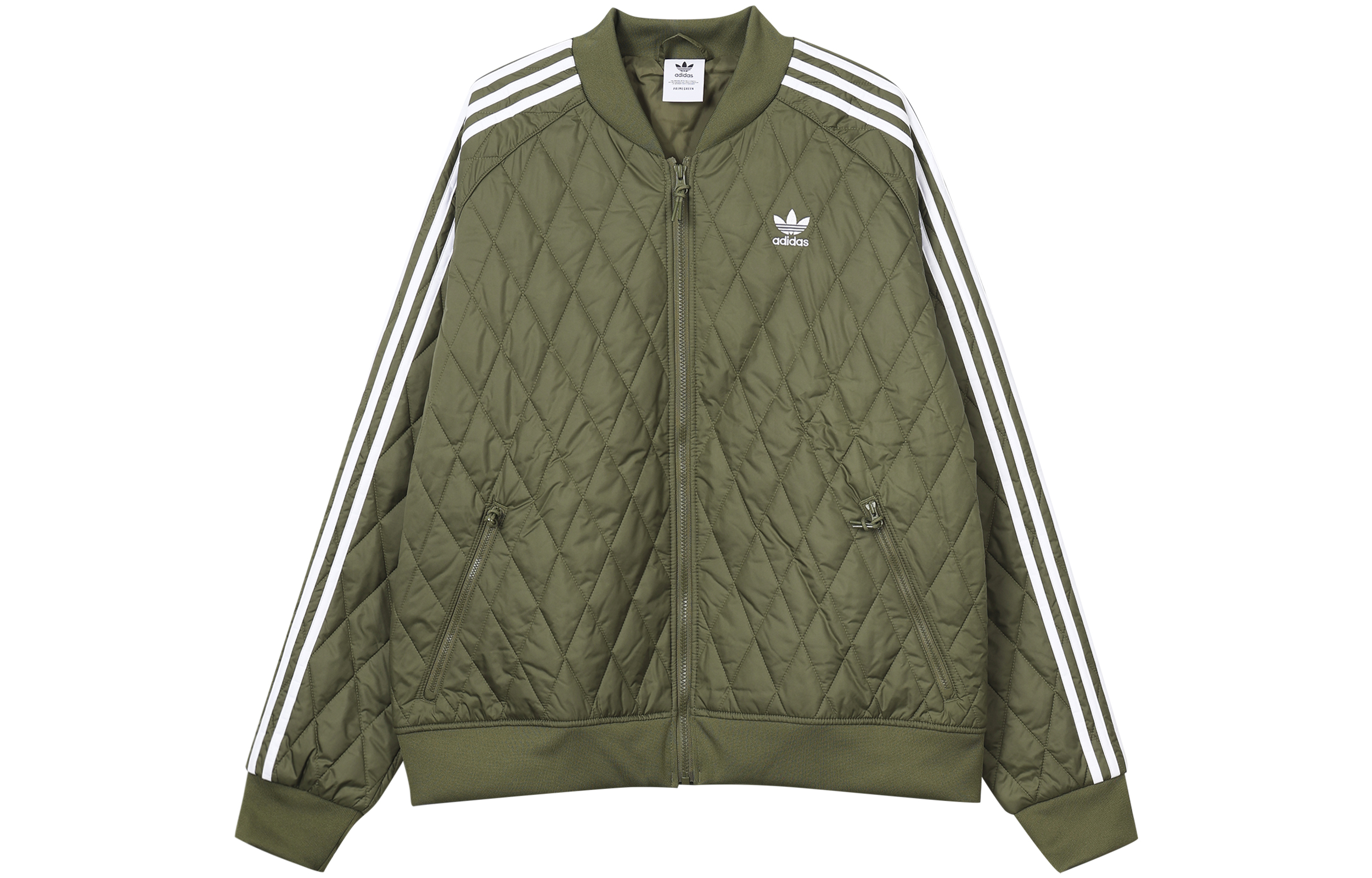 Adidas Originals ADICOLOR CLASSICS Quilted Jacket Men Dark Olive Green POIZON