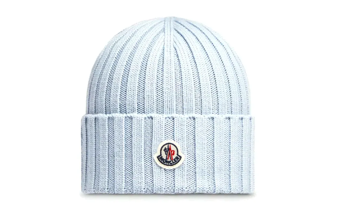 Blue Moncler Beanie - POIZON