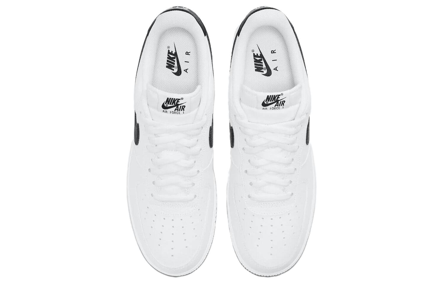 Nike Air Force 1 Low '07 White Black Pebbled Leather - POIZON