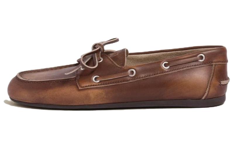 MIU MIU Bleached Leather Loafers Original Shoe Box Included