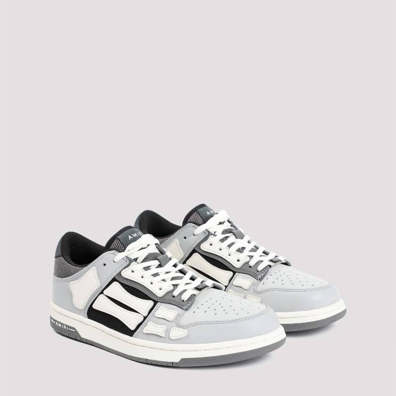 【個性を放つ】AMIRI Skel-Top ローカットスニーカー グレー AMIRI Skel Top Low スニーカー | グレー | FARFETCH JP