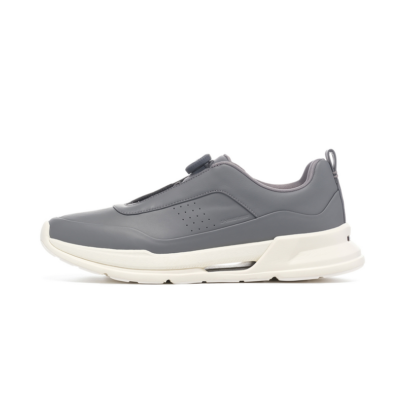 LI-NING 1990 Du Xing Running Shoes Men Low-Top Gray - Cheap