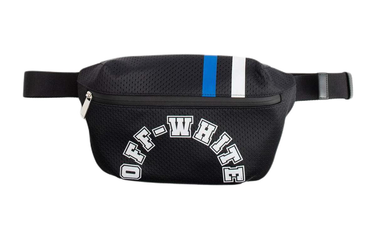OFF-WHITE \"BASIC FANNYBAG\" ウエストバック Off White Industrial Strap Yellow Belt Black Fanny Pack Bag