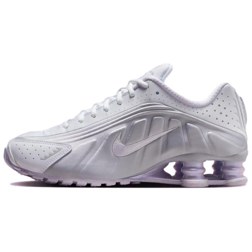 Nike Shox R4 White Metallic Platinum Barely Grape Women's