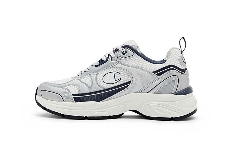 Champion Running Shoes Unisex Low Top Silvery White POIZON