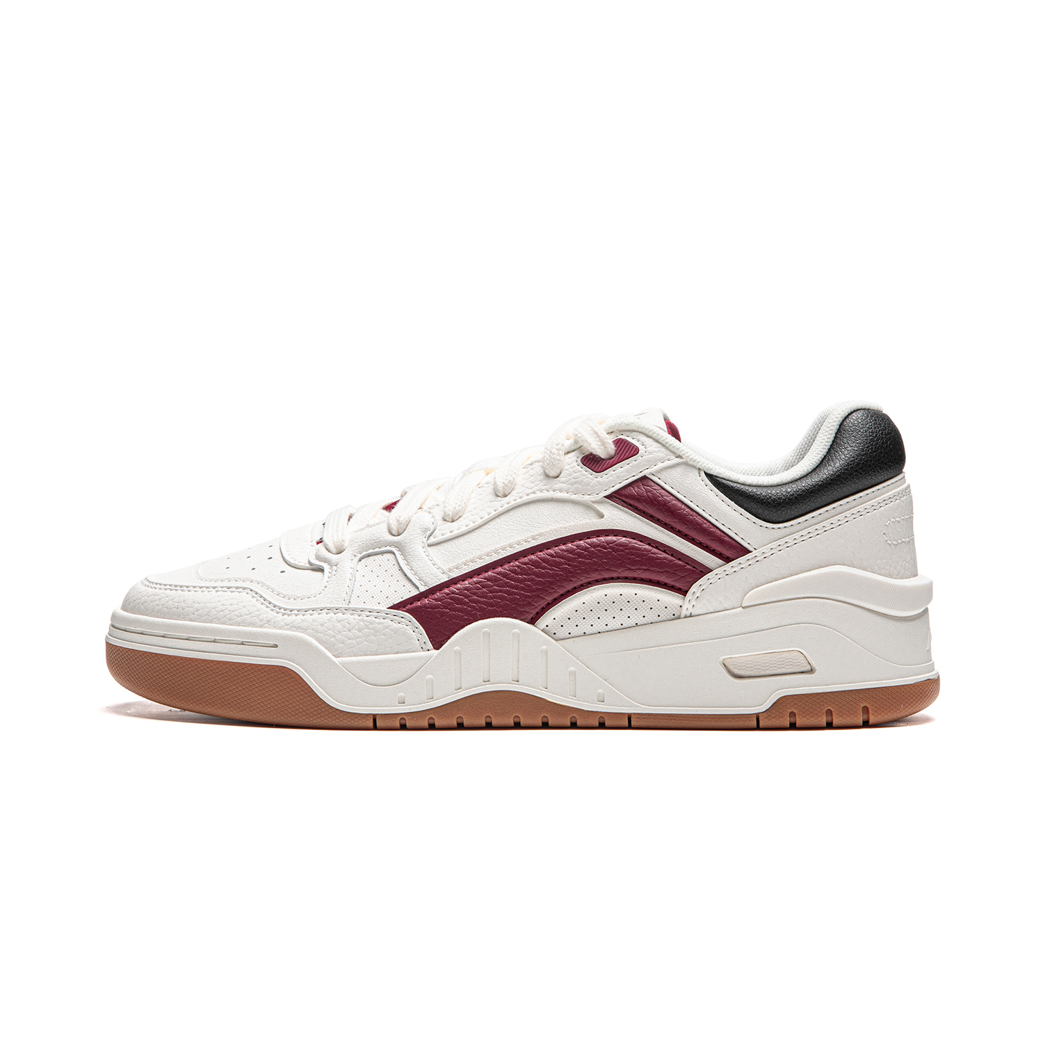 LINING Moon White 2.0 Skateboard Shoes Men Low-Top White Red