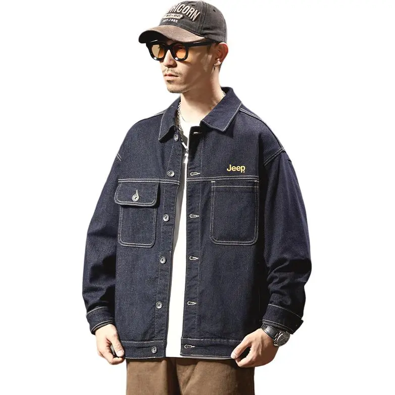 Jeep Men Denim Jacket - POIZON