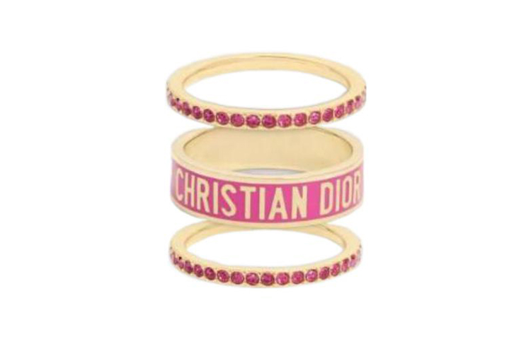 【一点で垢抜け☆】Dior Lucky Dior リング Lucky Dior Ring Gold-Finish Metal and White Resin Pearl | DIOR