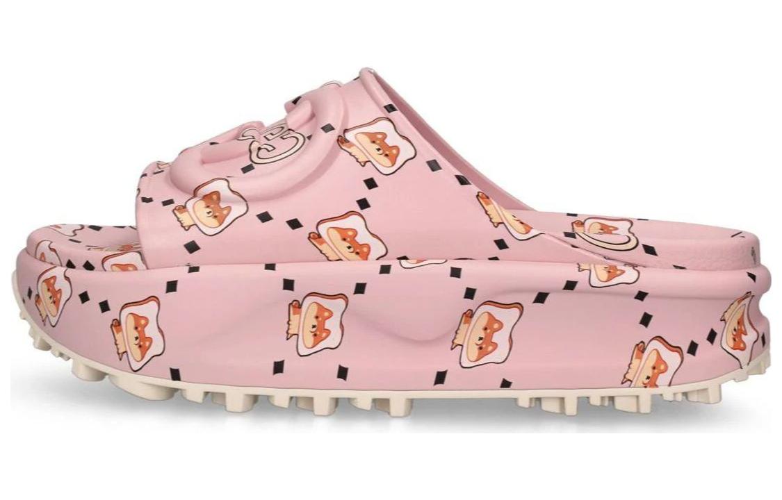GUCCI Pikarar X GUCCI Women's Slide Sandal 'GG Animal Print