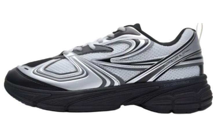大人気!!! ♥ Fila ♥ Interun Black Silver FILA Interrun Running Shoes Unisex Low-Top Black Silver - POIZON
