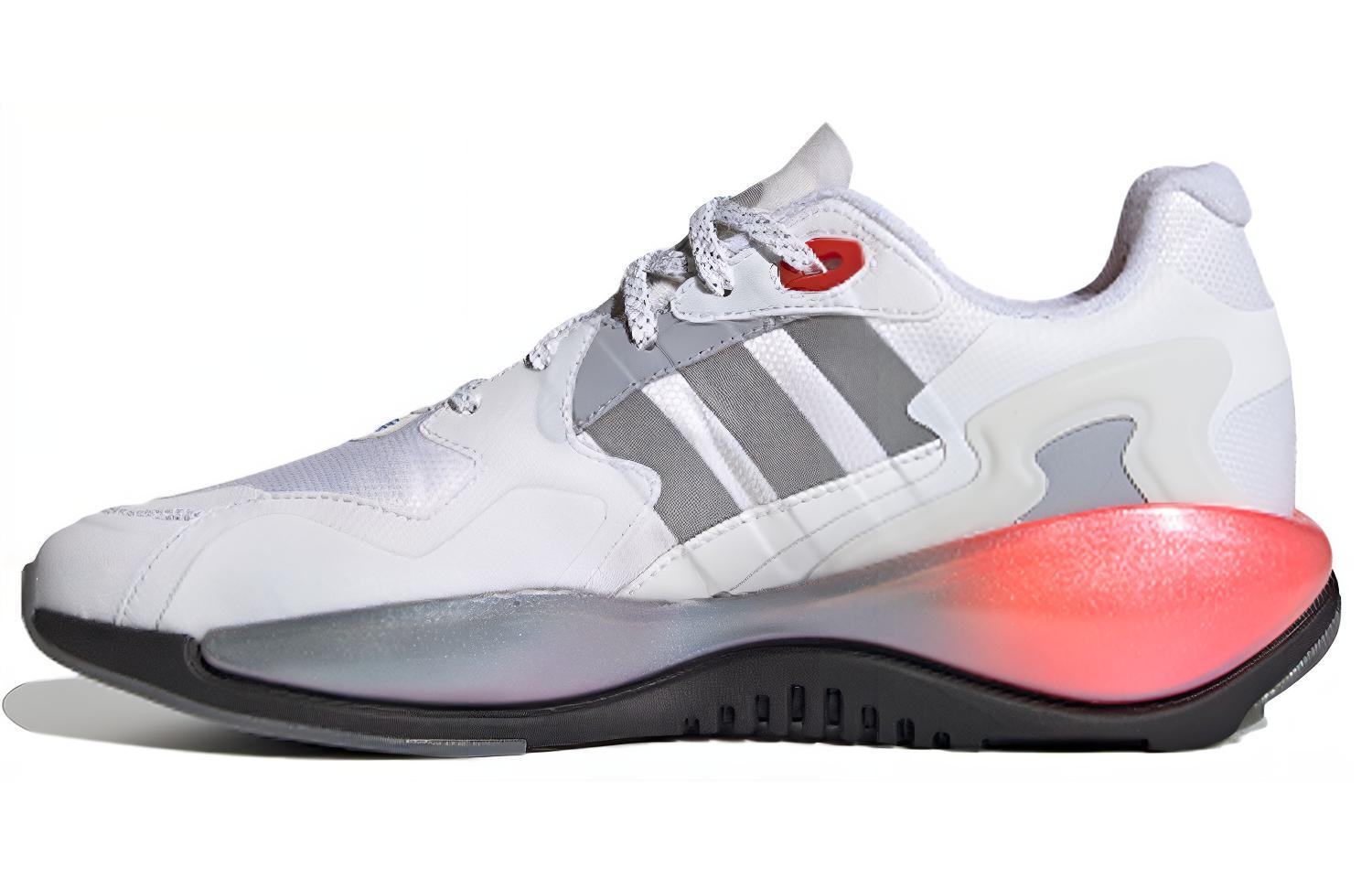 スニーカー Sneaker Silver White Red Adidas Originals Zx Alkyne Shoes 'White Silver Red' - POIZON