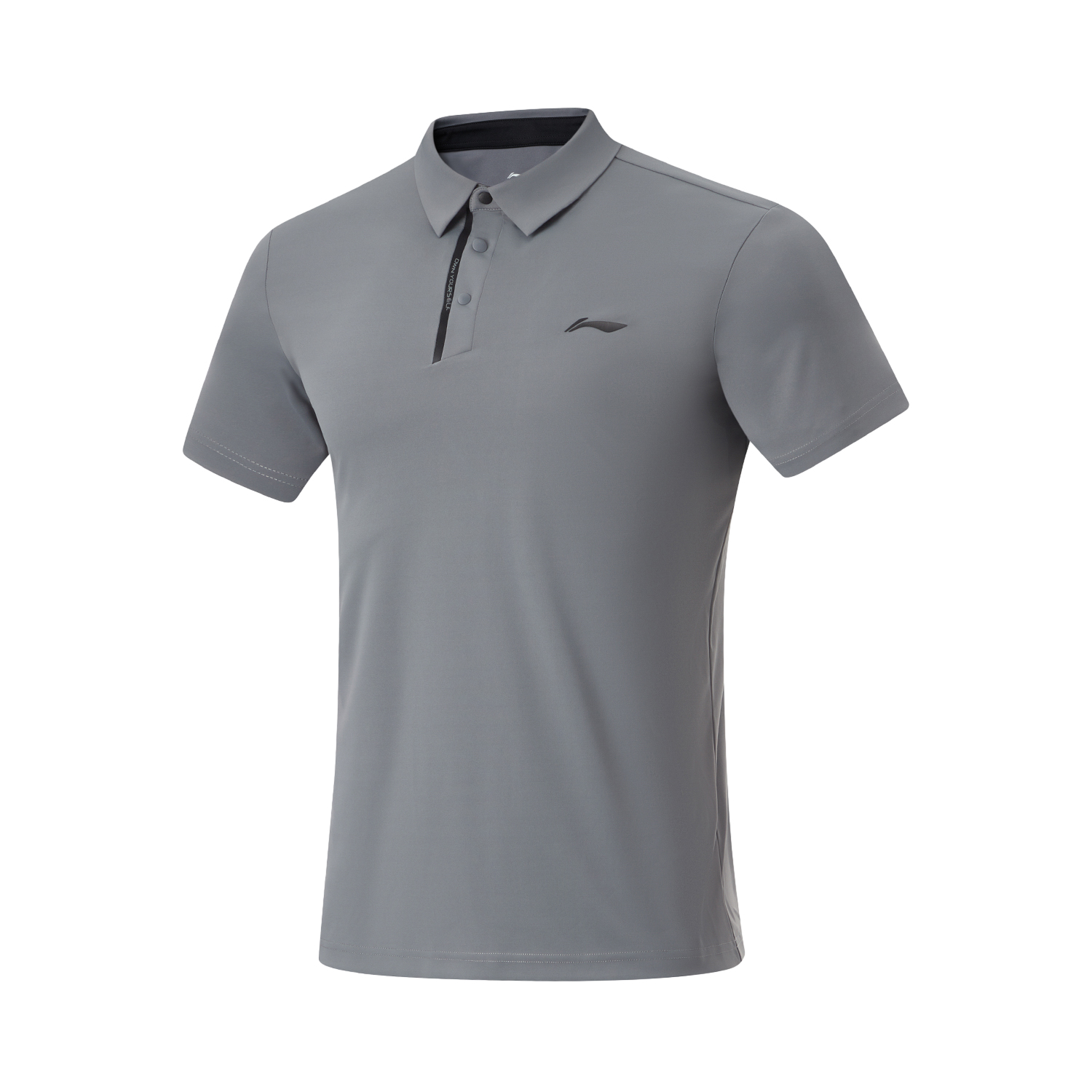 LINING Fitness Series Polo Shirts Men Shadow Gray 4XL Cheap Rcj Jordan Outlet