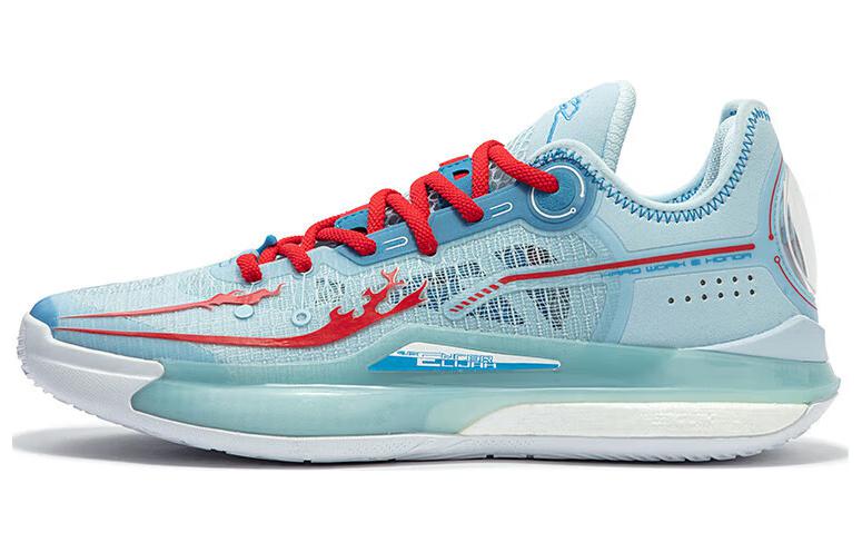 361° DVD2 Basketball Shoes Men Low-Top Glacier Blue/Virtual Red - POIZON