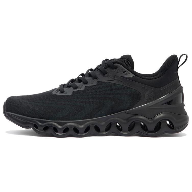 361° Running Shoes Men Low-Top Obsidian Black - POIZON
