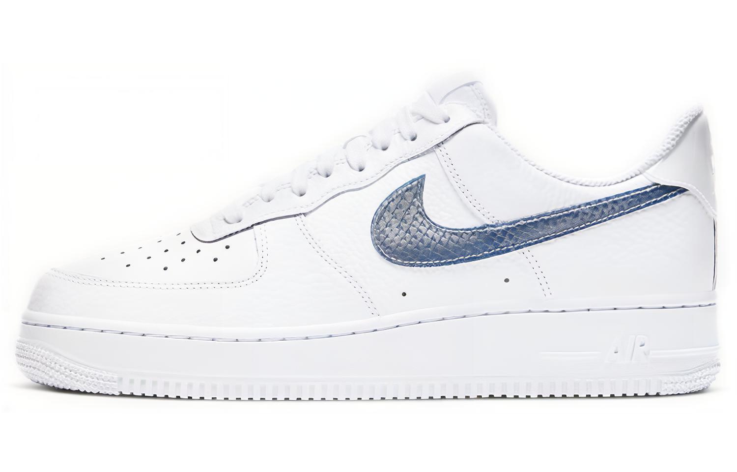 スニーカー Nike Air Force 1 Low Pony Hair Snakeskin Midnight Turquoise Nike-Air-Force-1-Low-Pony-Hair
