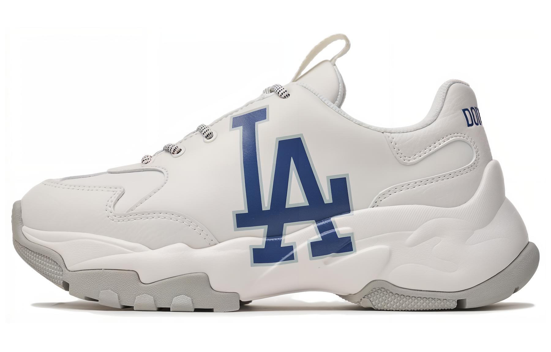 MLB ビッグボール チョンキー バーシティ LA (Blue) MLB Big Ball Chunky Chunky Sneakers Unisex Low-Top White