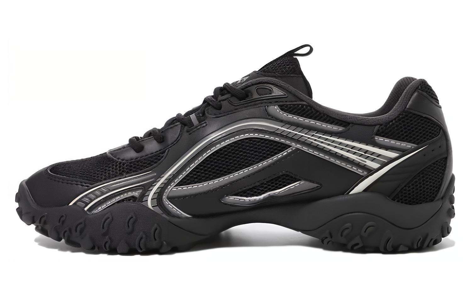 FILA Eschape Running Shoes Unisex Low-Top Black - POIZON