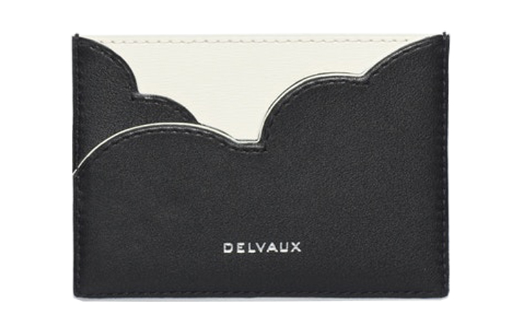 Porte-cartes DELVAUX Cuir Veau Collection Magritte – Chaîne Argentée, Vintage