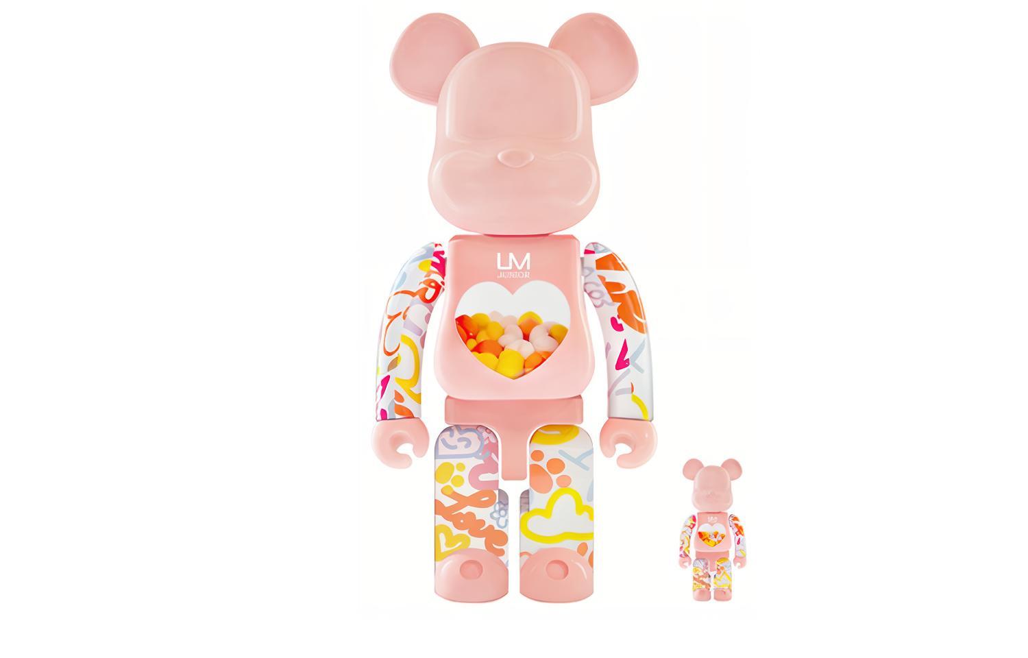 Bearbrick UM Junior 100% & 400% Set Pink Unisex - POIZON