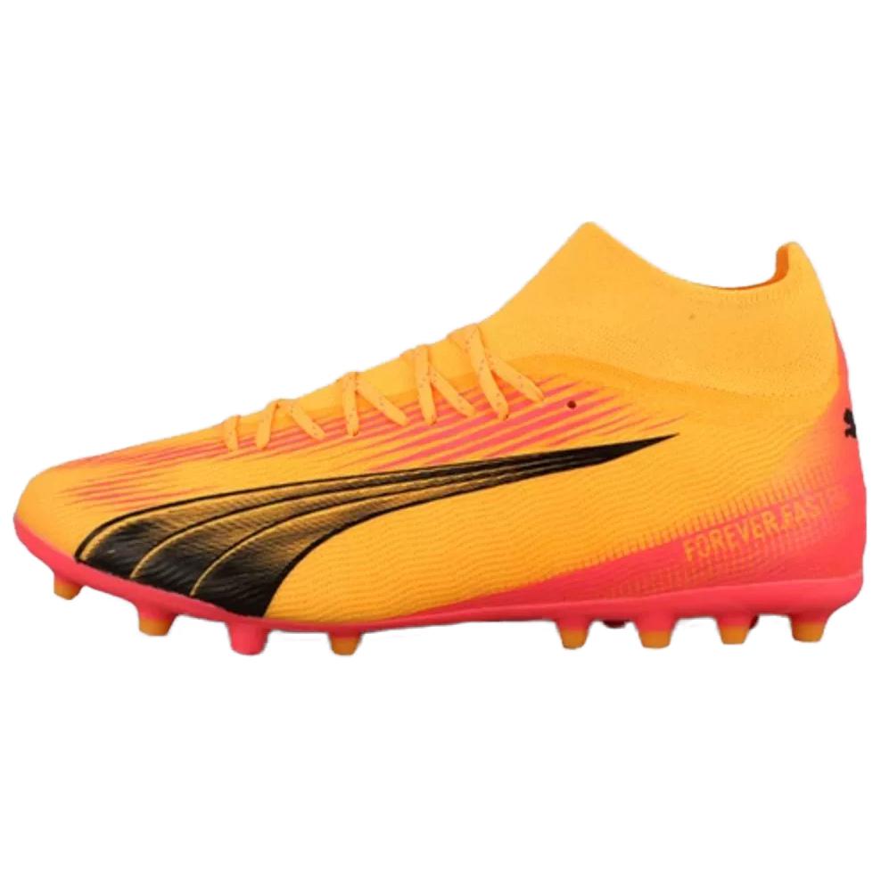 2025春の新作 Boots Football Mg Pro Ultra PUMA 'Yellow POIZON - Red' Black シューズ