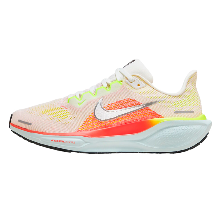 Men's NIKE PEGASUS 41 Summit White Bright Crimson MESH