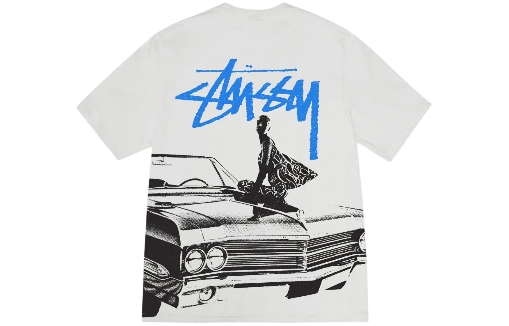 Stussy SS24 Beat Crazy Tee Fog White L Stussy SS24 Beat Crazy Tee Fog White L