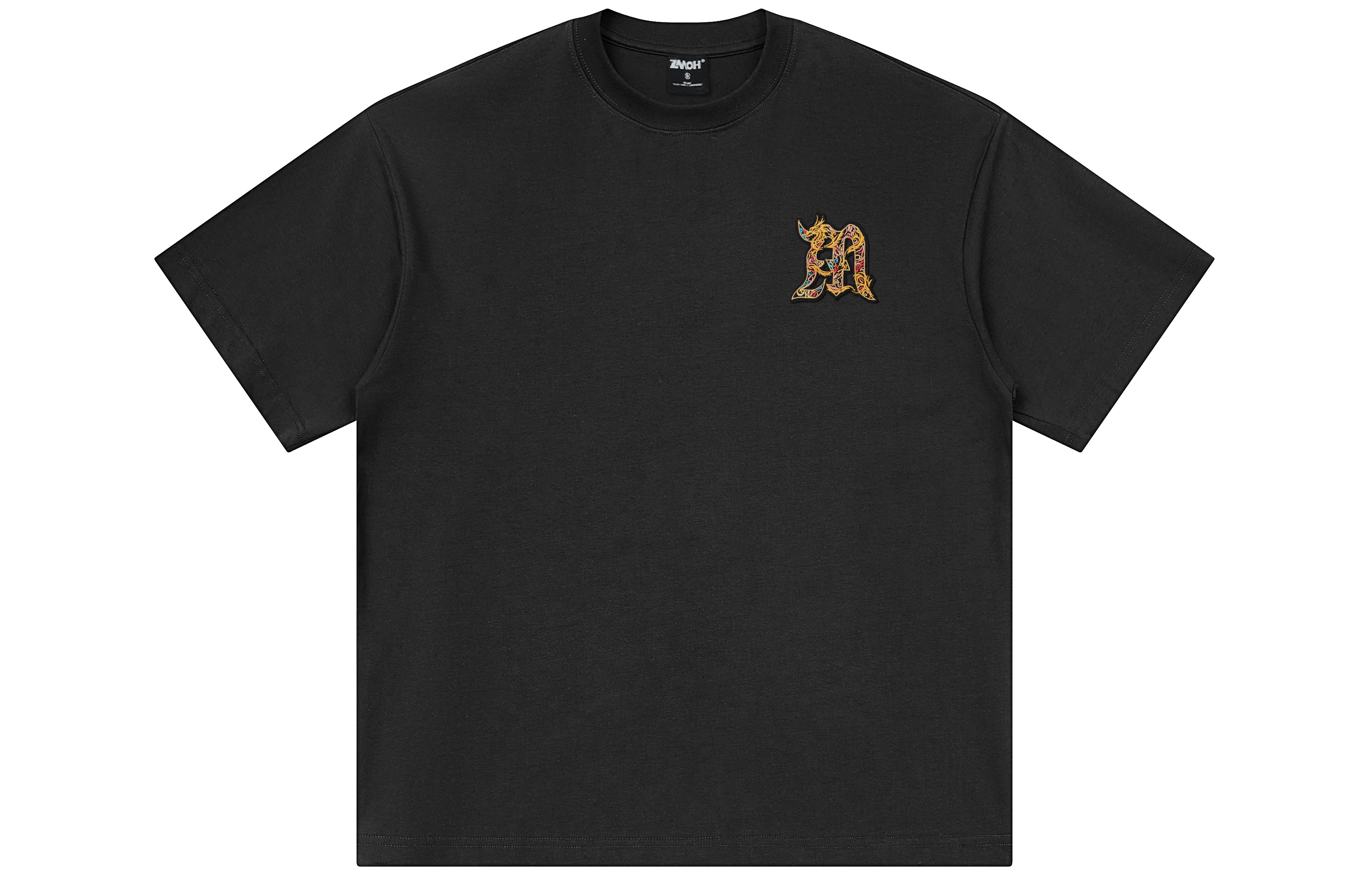 ZMOH T-Shirts Unisex Black XXL - POIZON