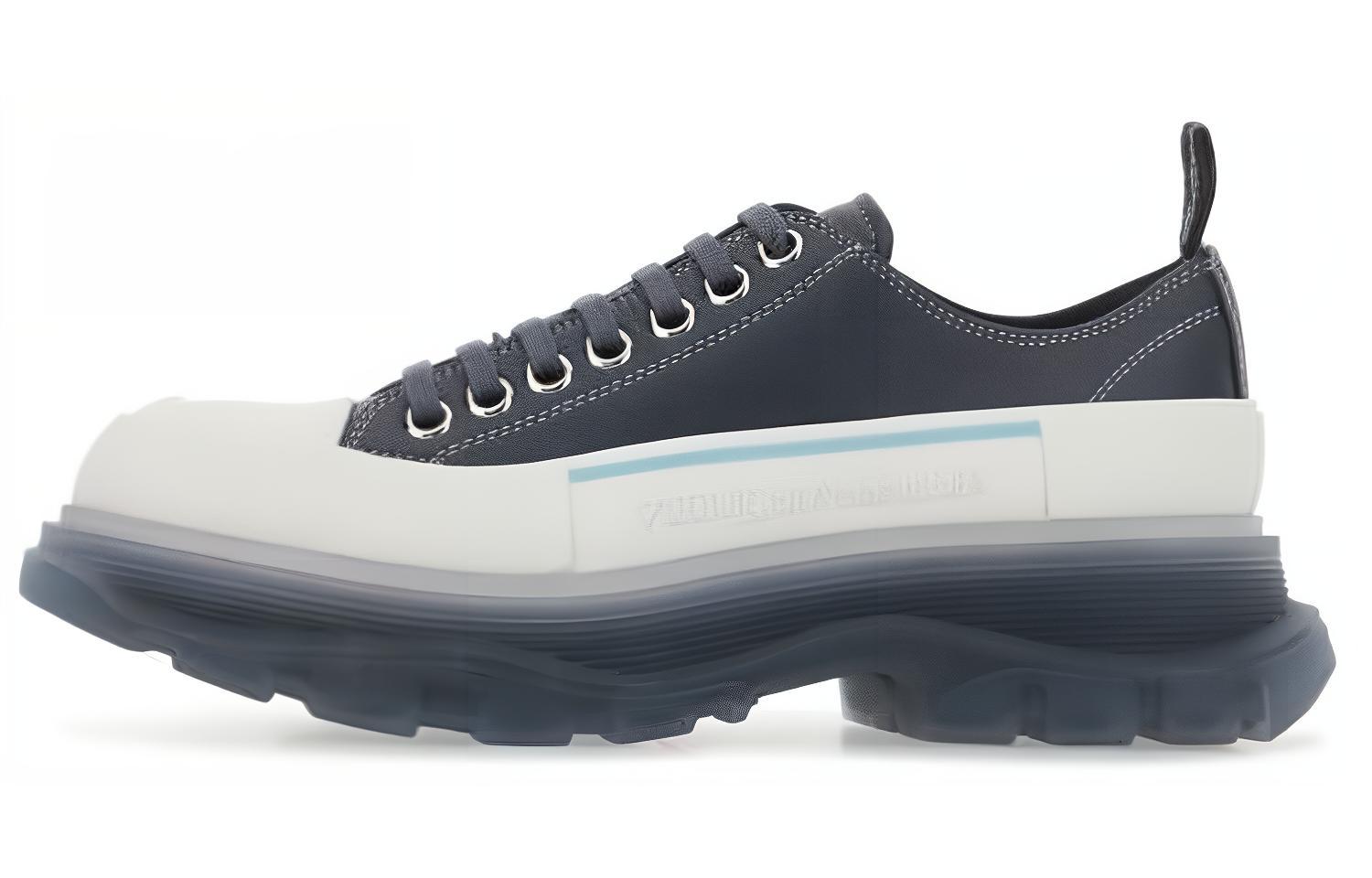 Alexander McQueen Tread Slick Sneakers 'Grey White' Women's