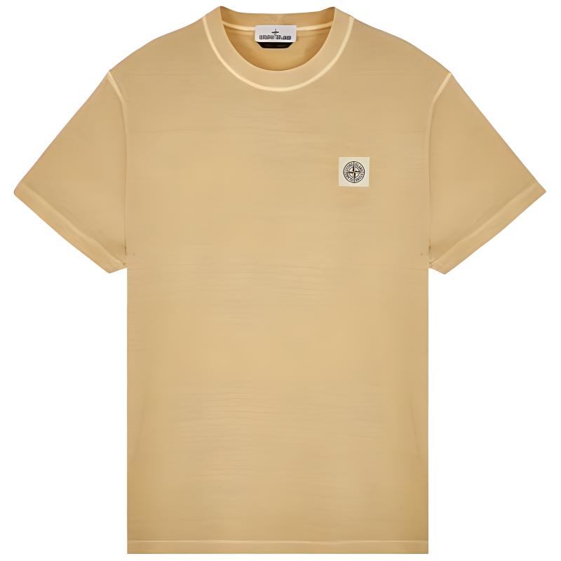 Beige stone island t shirt online