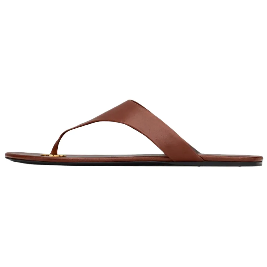 SAINT LAURENT Kouros Slip-On Slides Women's - POIZON