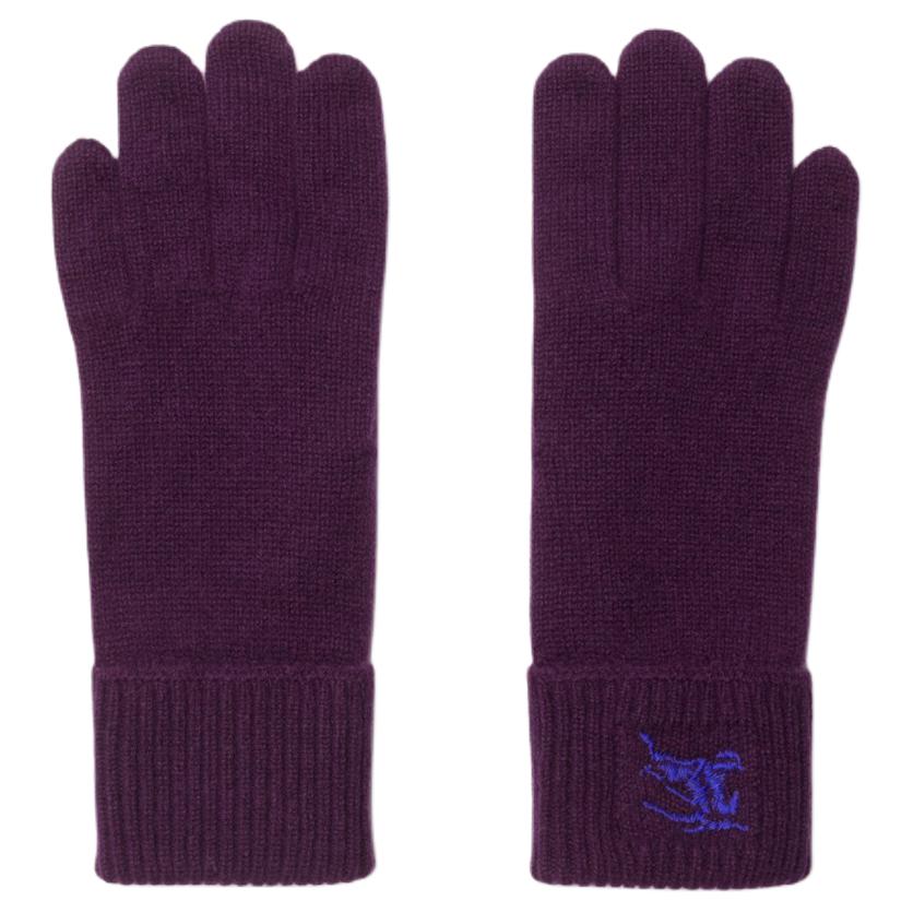 Burberry gloves womens purple discount