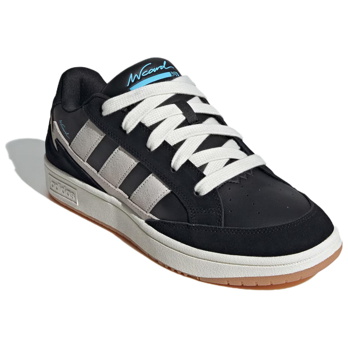 adidas CARD Skateboarding Shoes Unisex Low top White black US M 11