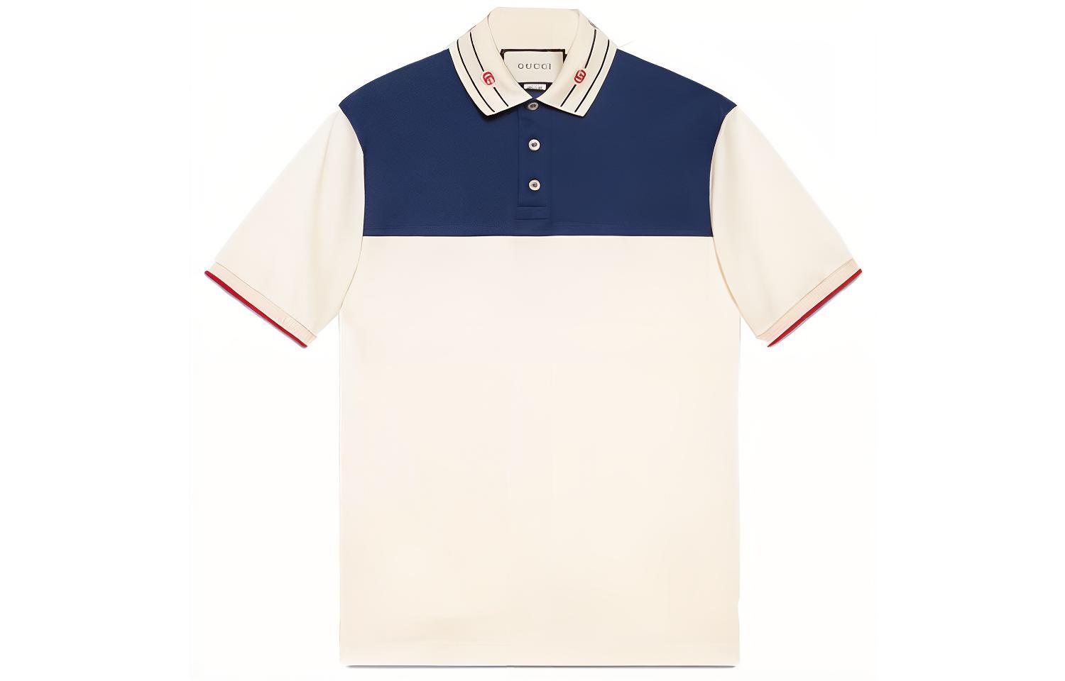 GUCCI Polo Shirts Men Beige Cheap Rcj Jordan Outlet