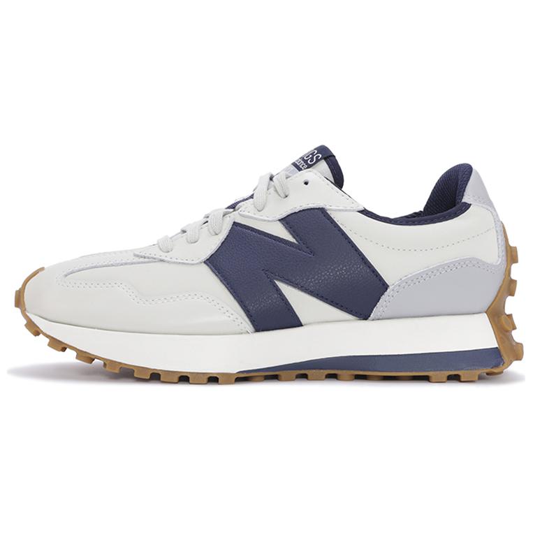 ●NBD New Balance Little Kid's 327 White with Blue Laguna