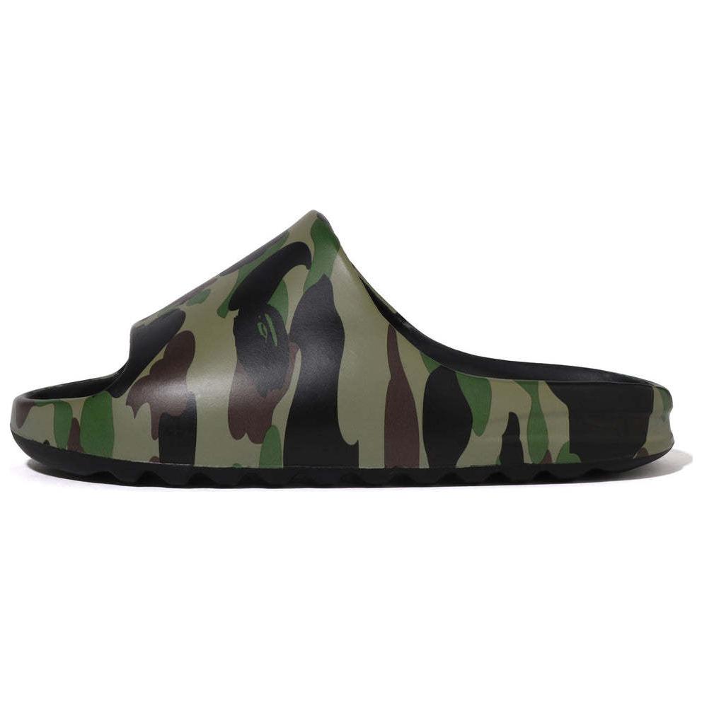 A BATHING APE 1ST CAMO Series Slide Slippers Men's Yellow US