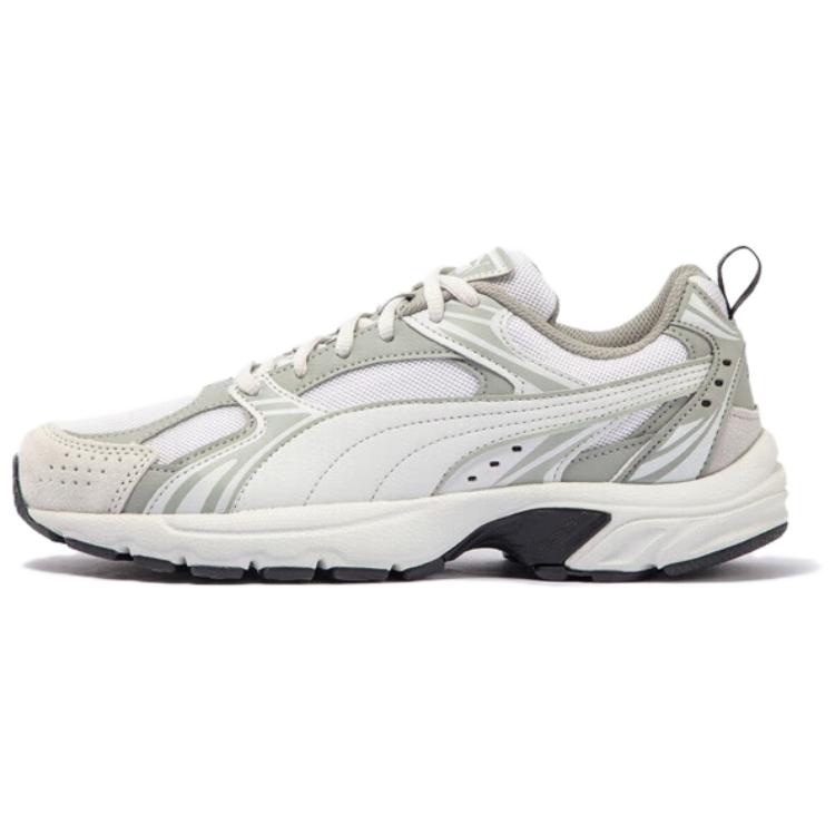 PUMA Milenio Casual Shoes Unisex Low-Top Gray White US M