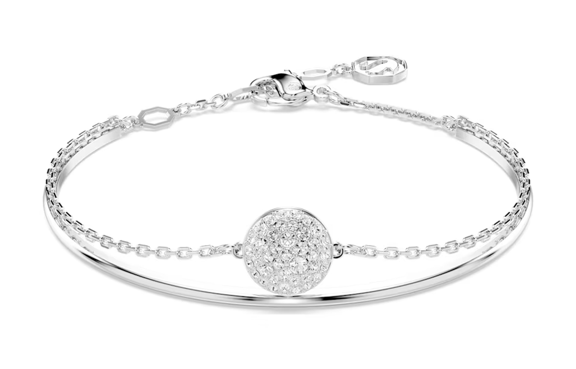 Swarovski Bangles Women's Silver One Size Shopping Bag - POIZON