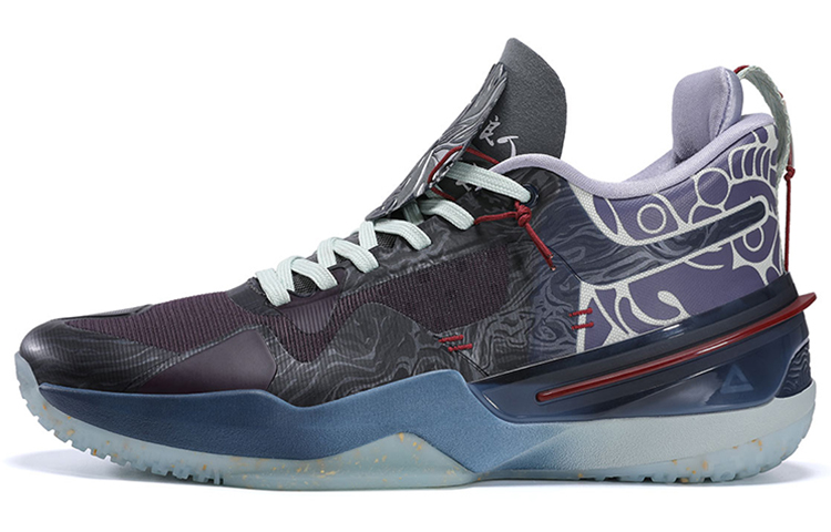 PEAK Flash 3 Basketball Shoes Men Low-Top Bright Moon Blue