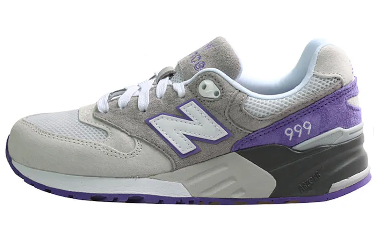 New Balance NB 999 Running Shoes Unisex Low-Top Gray/Purple - POIZON