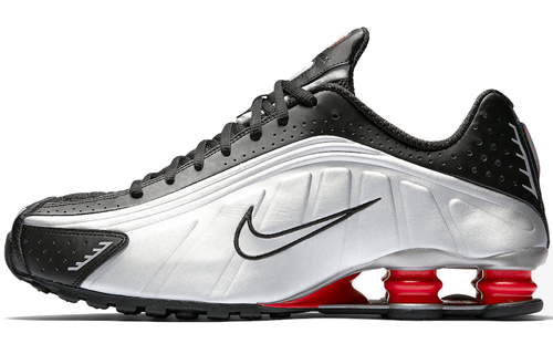 Nike Shox R4 'OG' Black Metallic Silver US M 3.5 - POIZON