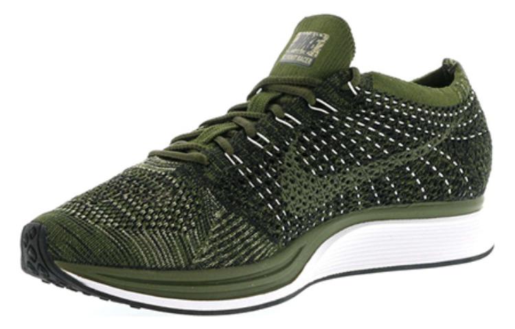 Nike flyknit racer rough fashion green