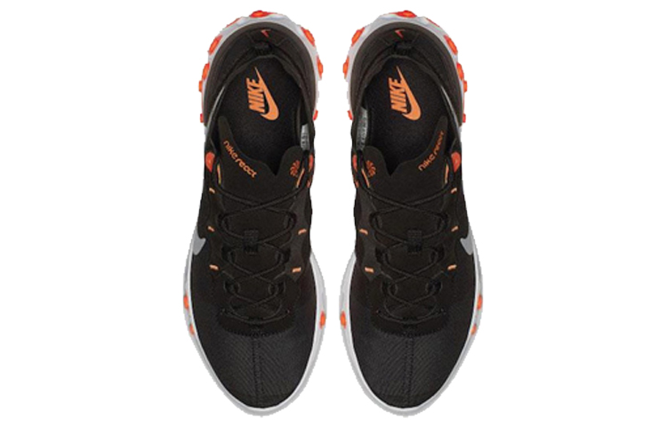 Nike react element 55 black cool grey total orange hotsell