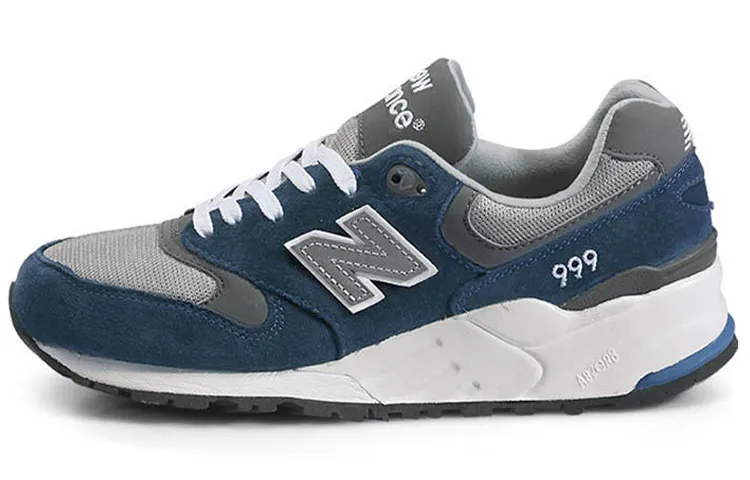 New Balance NB 999 Running Shoes Unisex Low-top Grey/Blue - POIZON