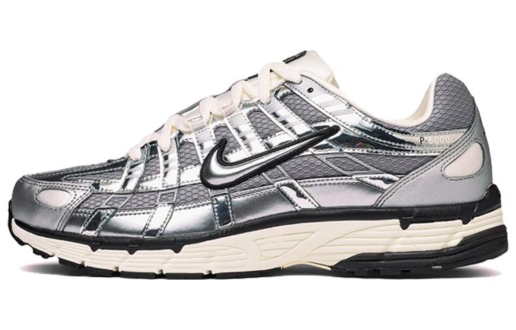 【NIKE】P-6000★llic Silver Nike P-6000 Pegasus Retro Metallic Silver/Sail White Black
